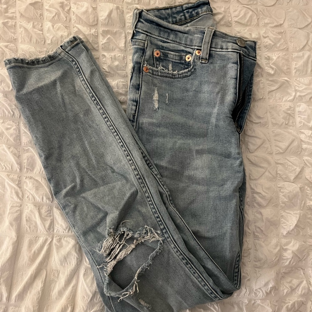 Gap high rise flitted straight leg Jean